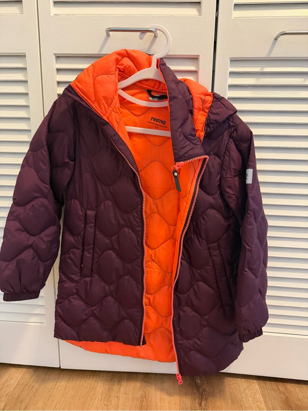 Reima Kids' Purple & Orange Puffer Coat